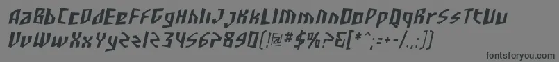 Шрифт SF Junk Culture Condensed Oblique – чёрные шрифты на сером фоне