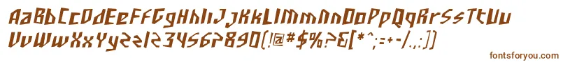 Шрифт SF Junk Culture Condensed Oblique – коричневые шрифты
