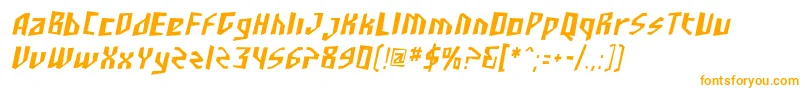 SF Junk Culture Condensed Oblique Font – Orange Fonts