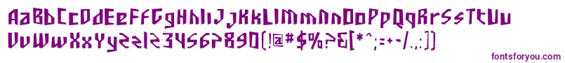 SF Junk Culture Condensed Font – Purple Fonts on White Background