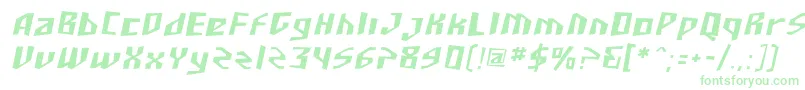 SF Junk Culture Oblique Font – Green Fonts