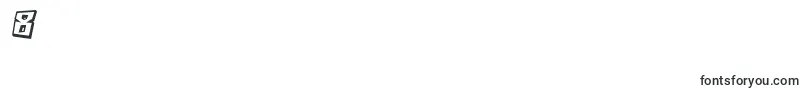 SF Junk Culture Shaded Oblique-Schriftart – Schriften für die Ziffer 8