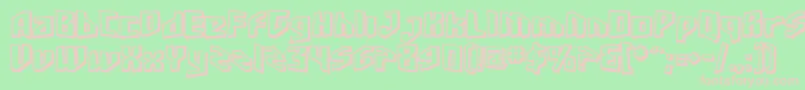 SF Junk Culture Shaded Font – Pink Fonts on Green Background