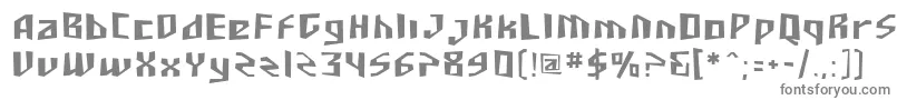 フォントSF Junk Culture – 白い背景に灰色の文字