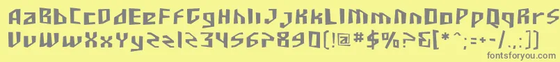 Шрифт SF Junk Culture – серые шрифты на жёлтом фоне