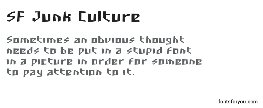 Обзор шрифта SF Junk Culture