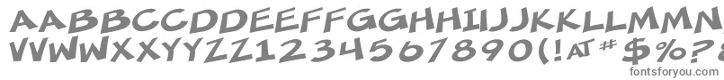 SF Minced Meat Extended-fontti – harmaat kirjasimet valkoisella taustalla