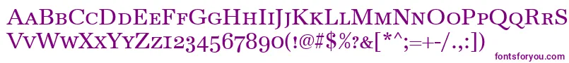 AntiquaCapsRegular Font – Purple Fonts on White Background