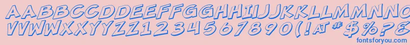 More about SF Minced Meat Shaded Oblique Font SF Minced Meat Shaded Oblique Font – Blue Fonts on Pink Background