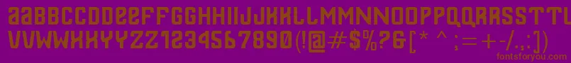 Thailand-fontti – ruskeat fontit violetilla taustalla