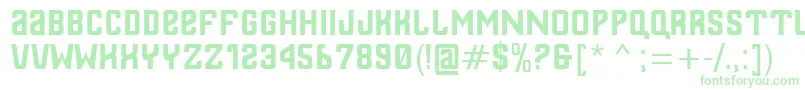 Thailand-fontti – vihreät fontit valkoisella taustalla