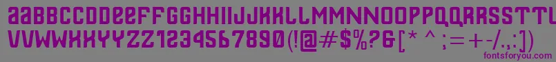 Шрифт Thailand – фиолетовые шрифты на сером фоне
