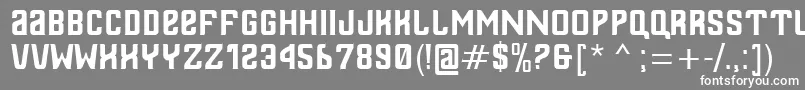 フォントThailand – 灰色の背景に白い文字