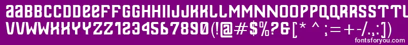 Thailand-fontti – valkoiset fontit violetilla taustalla