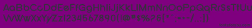 フォントSF New Republic Bold – 紫の背景に黒い文字
