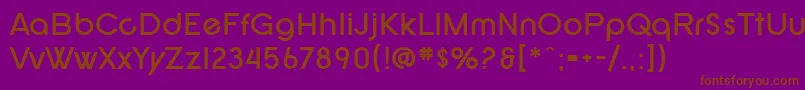 SF New Republic Bold Font – Brown Fonts on Purple Background