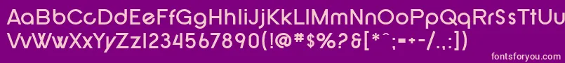 SF New Republic Bold Font – Pink Fonts on Purple Background