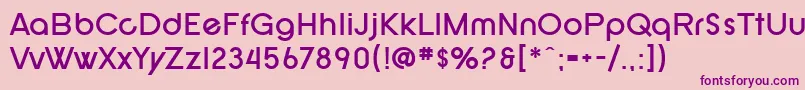 SF New Republic Bold Font – Purple Fonts on Pink Background