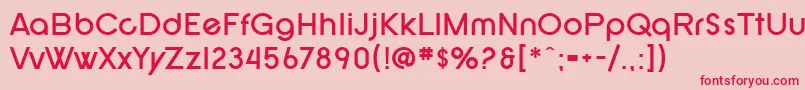 SF New Republic Bold Font – Red Fonts on Pink Background