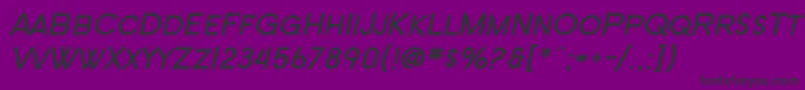 SF New Republic SC Bold Italic Font – Black Fonts on Purple Background