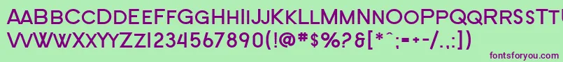 SF New Republic SC Bold Font – Purple Fonts on Green Background