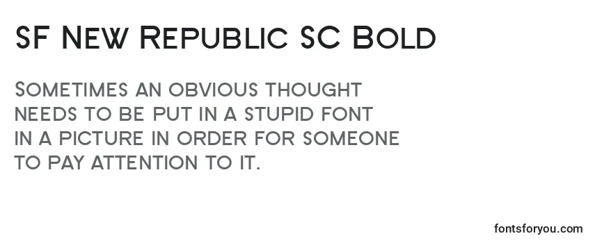 Fonte SF New Republic SC Bold