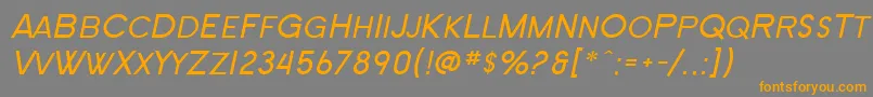 More about SF New Republic SC Italic Font SF New Republic SC Italic Font – Orange Fonts on Gray Background