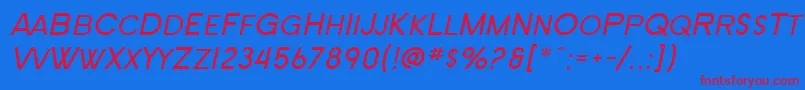 Saiba mais sobre a fonte SF New Republic SC Italic Fonte SF New Republic SC Italic – fontes vermelhas em um fundo azul