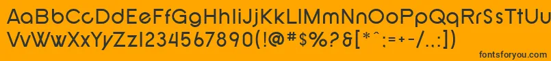 fuente SF New Republic – Fuentes Negras Sobre Fondo Naranja