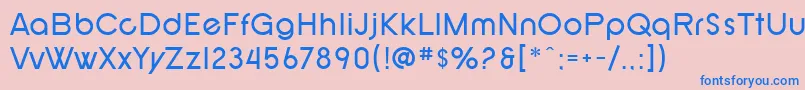 SF New Republic Font – Blue Fonts on Pink Background