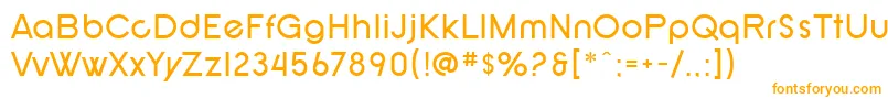 Czcionka SF New Republic – pomarańczowe czcionki