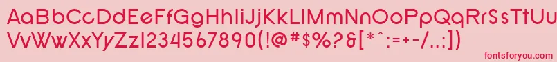 SF New Republic Font – Red Fonts on Pink Background