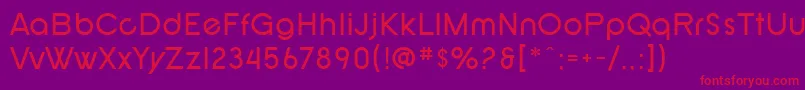 SF New Republic Font – Red Fonts on Purple Background
