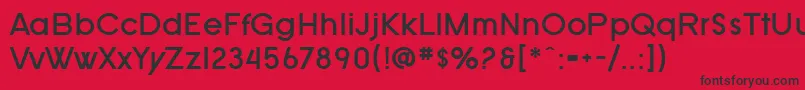 SF Old Republic Bold Font – Black Fonts on Red Background