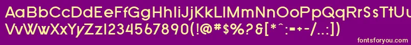 SF Old Republic Bold Font – Yellow Fonts on Purple Background