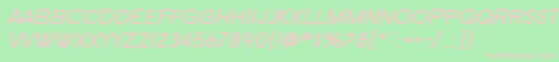 フォントSF Old Republic SC Bold Italic – 緑の背景にピンクのフォント