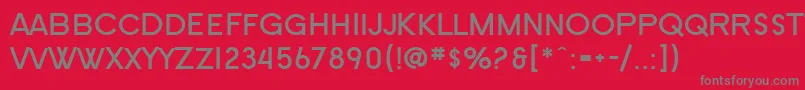 SF Old Republic SC Bold Font – Gray Fonts on Red Background