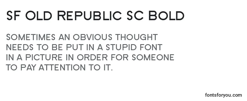 SF Old Republic SC Bold-fontti