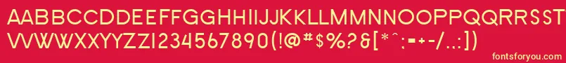 SF Old Republic SC Font – Yellow Fonts on Red Background