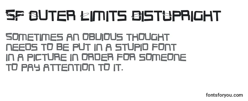 フォントSF Outer Limits DistUpright