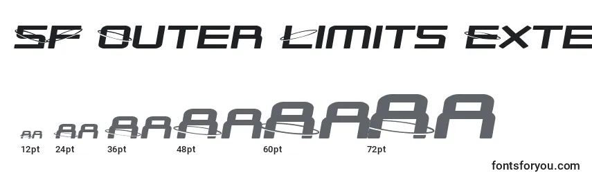 SF Outer Limits Extended Font Sizes