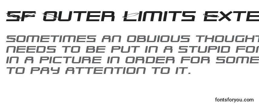 フォントSF Outer Limits Extended