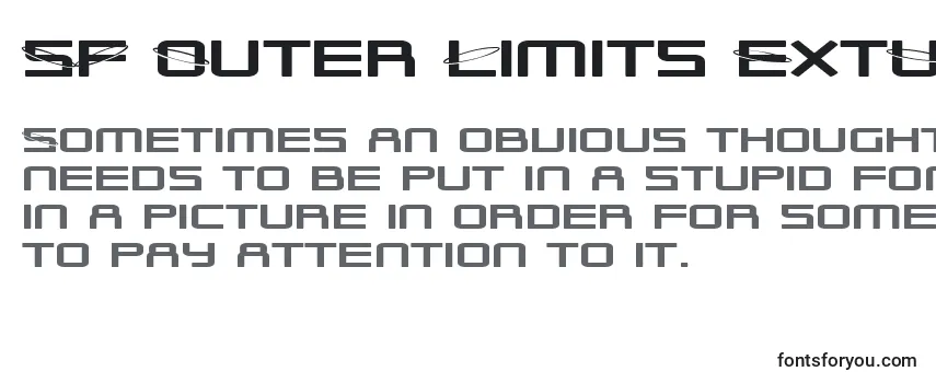 Czcionka SF Outer Limits ExtUpright