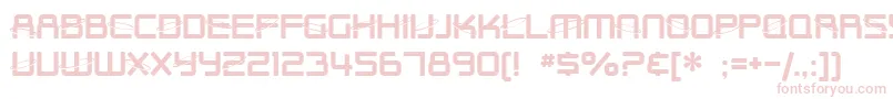 SF Outer Limits Upright Font – Pink Fonts on White Background