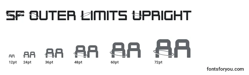 SF Outer Limits Upright Font Sizes
