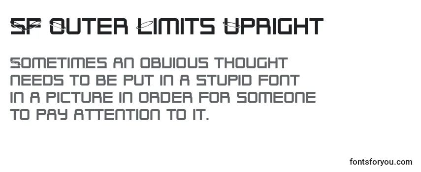SF Outer Limits Upright Font