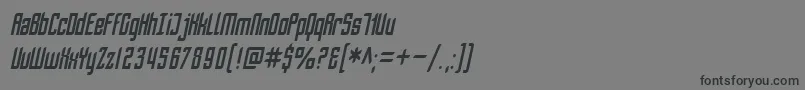 Więcej informacji o czcionce SF Piezolectric Condensed Oblique Czcionka SF Piezolectric Condensed Oblique – czarne czcionki na szarym tle