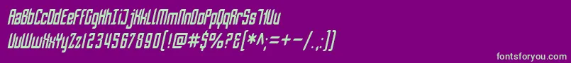 Lisätietoja SF Piezolectric Condensed Oblique-fontista SF Piezolectric Condensed Oblique-fontti – vihreät fontit violetilla taustalla