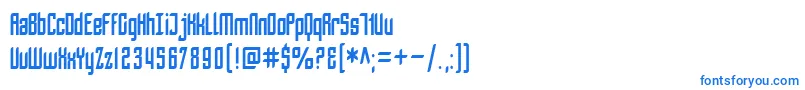 SF Piezolectric Condensedフォントについての詳細 フォントSF Piezolectric Condensed – 青いフォント