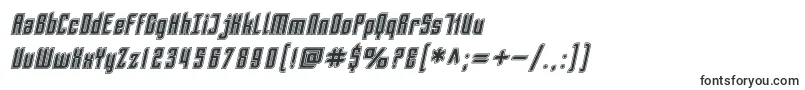 Шрифт SF Piezolectric Inline Oblique – шрифты для Adobe Photoshop